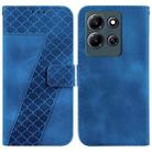 For Infinix Note 30i 7-shaped Embossed Leather Phone Case(Blue) - 1