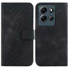 For Infinix Note 30i 7-shaped Embossed Leather Phone Case(Black) - 1