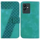 For Infinix Note 12 Pro 5G/Note 12 5G 7-shaped Embossed Leather Phone Case(Green) - 1