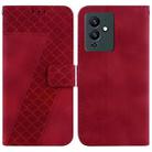 For Infinix Note 12 Pro 5G/Note 12 5G 7-shaped Embossed Leather Phone Case(Red) - 1