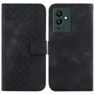 For Infinix Note 12 Pro 5G/Note 12 5G 7-shaped Embossed Leather Phone Case(Black) - 1