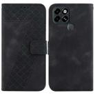 For Infinix Smart 6 7-shaped Embossed Leather Phone Case(Black) - 1