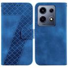 For Infinix Note 30 VIP 7-shaped Embossed Leather Phone Case(Blue) - 1