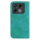 For Infinix GT 20 Pro 5G Seven-shaped Embossed Leather Phone Case(Green) - 3