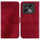 For Infinix GT 20 Pro 5G Seven-shaped Embossed Leather Phone Case(Red) - 1