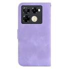 For Infinix Note 40 Pro 4G / 5G Seven-shaped Embossed Leather Phone Case(Purple) - 3