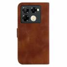 For Infinix Note 40 Pro 4G / 5G Seven-shaped Embossed Leather Phone Case(Brown) - 3