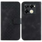 For Infinix Note 40 Pro 4G / 5G Seven-shaped Embossed Leather Phone Case(Black) - 1