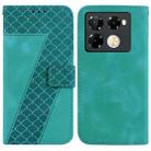 For Infinix Note 40 Pro+ 5G Seven-shaped Embossed Leather Phone Case(Green) - 1