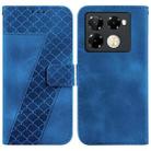 For Infinix Note 40 Pro+ 5G Seven-shaped Embossed Leather Phone Case(Blue) - 1