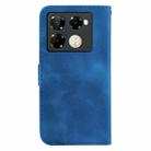 For Infinix Note 40 Pro+ 5G Seven-shaped Embossed Leather Phone Case(Blue) - 3