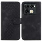 For Infinix Note 40 Pro+ 5G Seven-shaped Embossed Leather Phone Case(Black) - 1