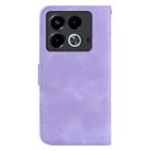 For Infinix Note 40 4G Seven-shaped Embossed Leather Phone Case(Purple) - 3