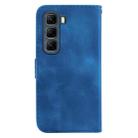 For Infinix Hot 50 4G Seven-shaped Embossed Leather Phone Case(Blue) - 3