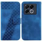 For Infinix Note 40 5G Seven-shaped Embossed Leather Phone Case(Blue) - 1