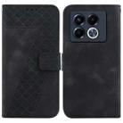 For Infinix Note 40 5G Seven-shaped Embossed Leather Phone Case(Black) - 1