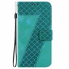 For Infinix Hot 50i / Smart 9 Seven-shaped Embossed Leather Phone Case(Green) - 2