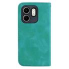 For Infinix Hot 50i / Smart 9 Seven-shaped Embossed Leather Phone Case(Green) - 3