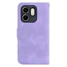 For Infinix Hot 50i / Smart 9 Seven-shaped Embossed Leather Phone Case(Purple) - 3