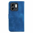 For Infinix Hot 50i / Smart 9 Seven-shaped Embossed Leather Phone Case(Blue) - 3