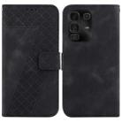 For Infinix Note 50 Pro+ Seven-shaped Embossed Leather Phone Case(Black) - 1