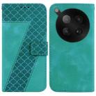 For Infinix Zero 40 4G / 5G Seven-shaped Embossed Leather Phone Case(Green) - 1