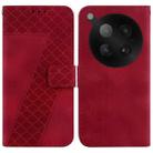 For Infinix Zero 40 4G / 5G Seven-shaped Embossed Leather Phone Case(Red) - 1