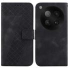 For Infinix Zero 40 4G / 5G Seven-shaped Embossed Leather Phone Case(Black) - 1