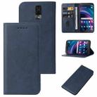 For BLU View 3 B140DL Magnetic Closure Leather Phone Case(Blue) - 1