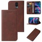 For BLU View 3 B140DL Magnetic Closure Leather Phone Case(Brown) - 1
