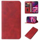 For BLU View 1 Magnetic Closure Leather Phone Case(Red) - 1