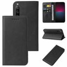 For Sony Xperia 10 IV Magnetic Closure Leather Phone Case(Black) - 1