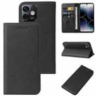 For Ulefone Note 16 Pro Magnetic Closure Leather Phone Case(Black) - 1