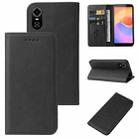 For ZTE Blade A31 Plus Magnetic Closure Leather Phone Case(Black) - 1