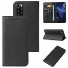 For ZTE Blade A72 4G / V40 Vita Magnetic Closure Leather Phone Case(Black) - 1