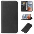 For ZTE Blade A34 Magnetic Closure Leather Phone Case(Black) - 1