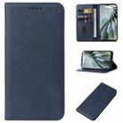 For ZTE Libero 5G IV Magnetic Closure Leather Phone Case(Blue) - 1