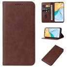 For ZTE Blade V50 Vita Magnetic Closure Leather Phone Case(Brown) - 1