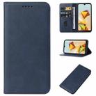 For ZTE Blade A33s Magnetic Closure Leather Phone Case(Blue) - 1