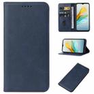 For ZTE Blade A53 Pro Magnetic Closure Leather Phone Case(Blue) - 1