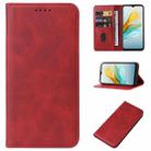 For ZTE Blade A53 Pro Magnetic Closure Leather Phone Case(Red) - 1