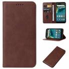 For ZTE Avid 589 / Z5158 Magnetic Closure Leather Phone Case(Brown) - 1