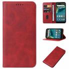 For ZTE Avid 589 / Z5158 Magnetic Closure Leather Phone Case(Red) - 1