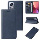 For Xiaomi 12 Magnetic Closure Leather Phone Case(Blue) - 1