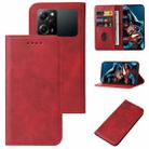 For Xiaomi Poco X5 Pro Magnetic Closure Leather Phone Case(Red) - 1