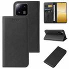 For Xiaomi 13T / 13T Pro Magnetic Closure Leather Phone Case(Black) - 1
