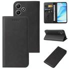 For Xiaomi Redmi 12 5G Magnetic Closure Leather Phone Case(Black) - 1