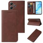 For Xiaomi Redmi 12 5G Magnetic Closure Leather Phone Case(Brown) - 1