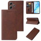 For Xiaomi Redmi 12 5G Magnetic Closure Leather Phone Case(Brown) - 1