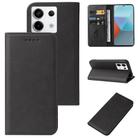 For Xiaomi Redmi Note 13 Pro 5G Magnetic Closure Leather Phone Case(Black) - 1